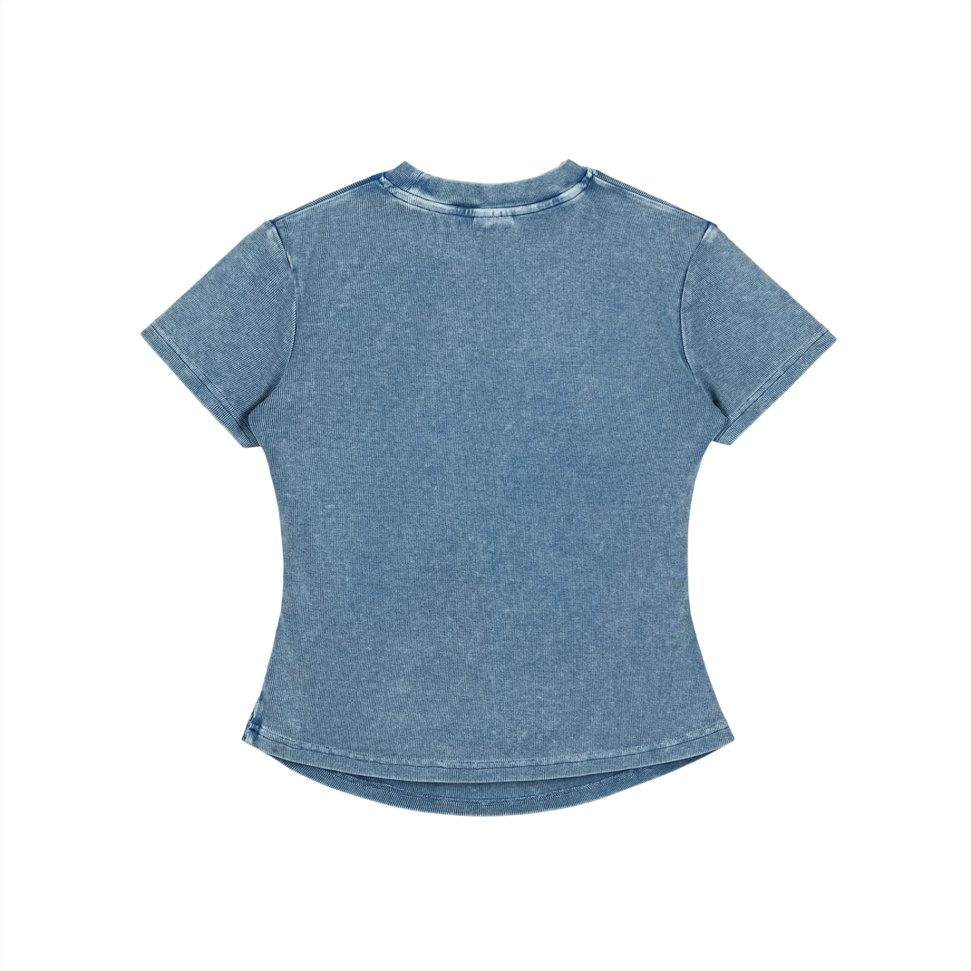 Vintaged-Wash Bodycon Cotton T-Shirt